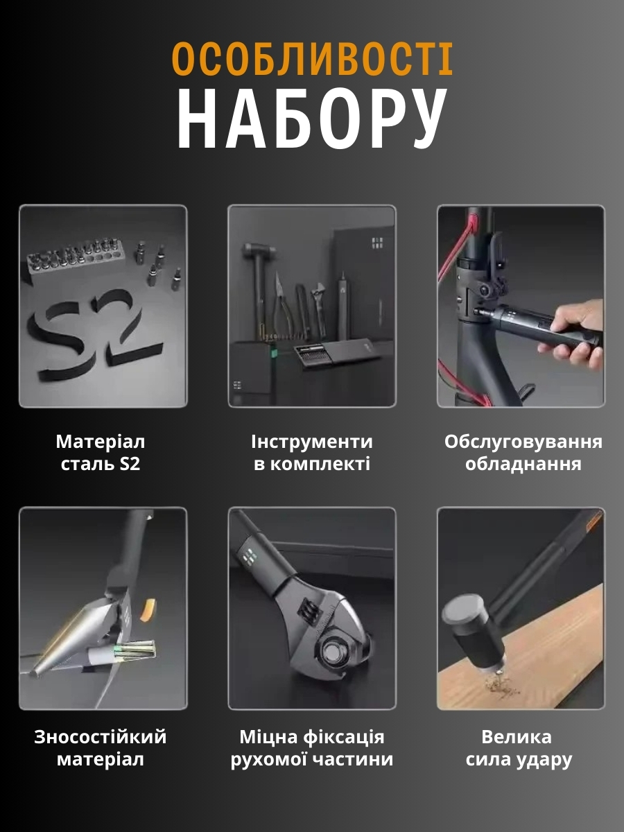 Багатофункціональний набір інструментів для дому