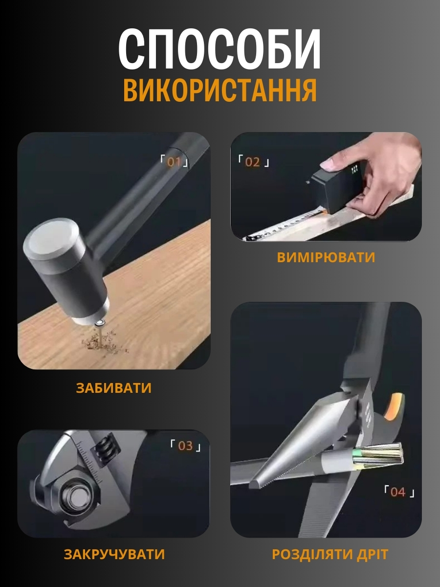 Багатофункціональний набір інструментів для дому